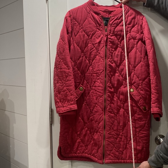 7 for All Mankind Quilt coat small red - Picture 2 of 7